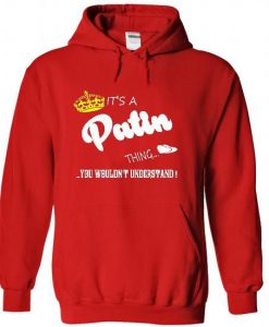 Its a patin things Hoodie