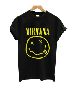 Nirvana Smiley Face T Shirt