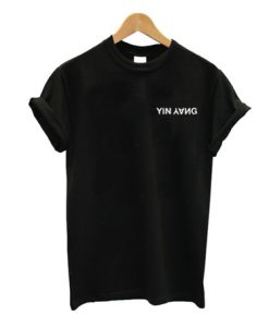 Yin Yang Text T Shirt