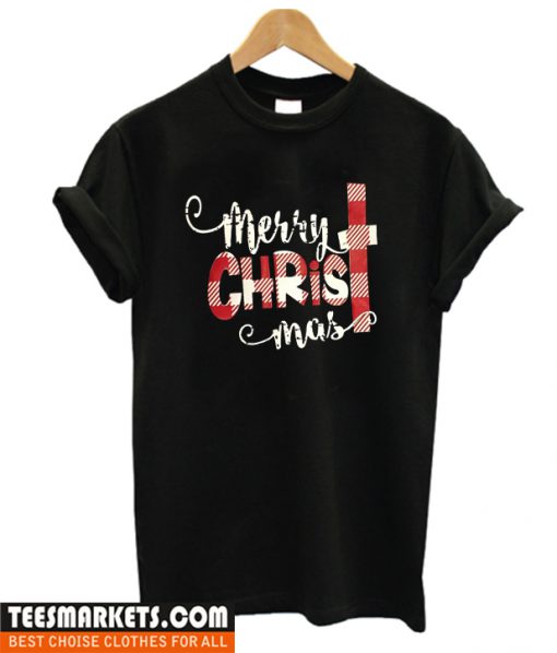 Merry Christmas Black T Shirt