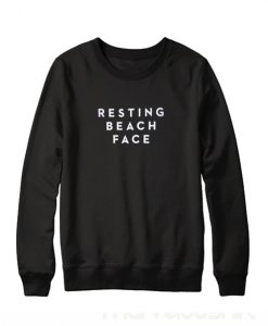 Resting Beach Face Sweatshirt