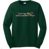 Saving The Environment Boys Green Sweatshirt