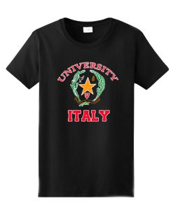 University Italy Black T Shirt