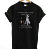 A woman cannot survive on wine alone she also needs a Dalmatian T-shirt