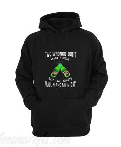 Two wbrongs don’t make a right Mountain Hoodie