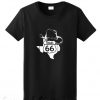 Xeire USA Route 66 Sign Texas State T-Shirt