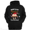 Baby’s 1st Christmas on the inside pregnant Unisex adult Hoodie