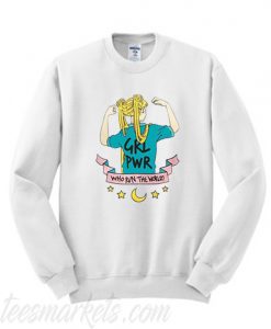 Sailormoon Grl Pwr Who Run The World Sweatshirt