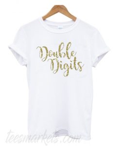 Tenth birthday double digits sparkly glitter New T-shirt