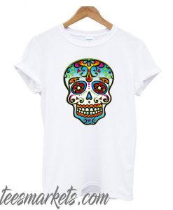 Mexican Sugar Skull Day of the Dead Dias de los muertos New T-Shirt