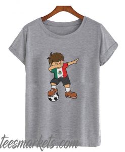 Mexico Soccer Ball Dabbing Kid Shirt Trending New T-Shirt
