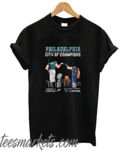 Philadelphia City of Champions Goku and Vegeta New T-Shirt