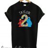 Sesame Street Pals Chalkboard Rainbow 2nd Birthday Toddler T-shirt