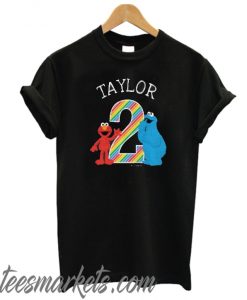 Sesame Street Pals Chalkboard Rainbow 2nd Birthday Toddler T-shirt