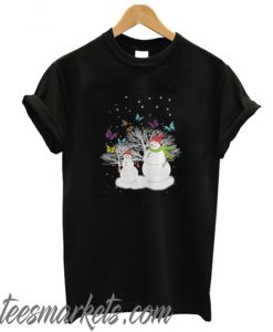 Snowman And Butterfly New  T-Shirt