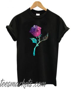 Stained Glass Rose Galaxy New T-Shirt