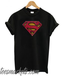 Superman S-Shield Distressed Logo New T-Shirt