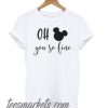 Oh Mickey You So Fine White New T shirt