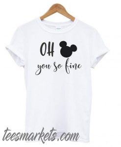 Oh Mickey You So Fine White New T shirt