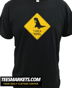 T-Rex crossing New T Shirt