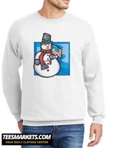 Patriotic Snowman New Sweatshirt