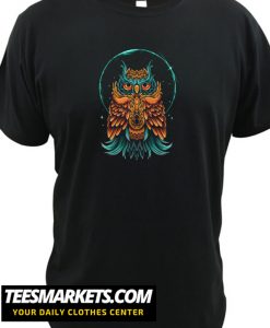 Owl ornament shine fire New T shirt