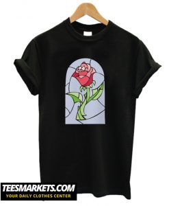 Stain Glass Rose - Beauty and the Beast T-Shirt