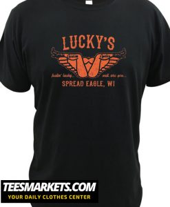 Luckys Custom Motorcycle New T Shirt