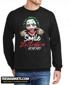 Smile It's Christmas Ho Ho Ho Joker Sweatshirt