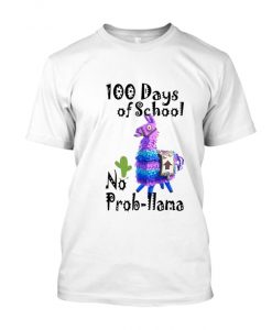 100 Days Of School No Prob-Llama Fortnite Llama RS T shirt