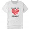 100 Days of School Girls Heart Loving It RS T Shirt