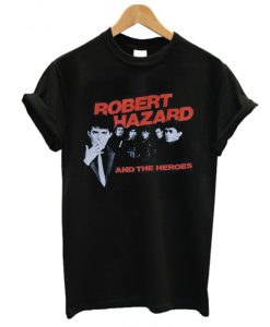 1980's ROBERT HAZZARD & The Heroes concert tour rock band RS t-shirt