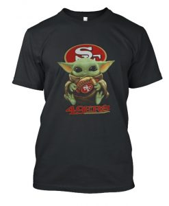 SUPERBOWL Baby Yoda Inspired Look 49ers Fan RS T Shirt