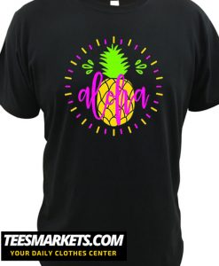 Bright Aloha with pineapple- Summer New t-shirts