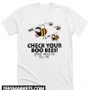 Check Your Boo Bees Wine Funny Breast Cancer Halloween New Tshirt