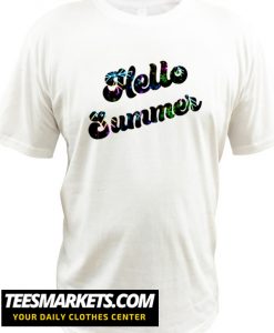 Hello summer Retro Vintage New T shirt