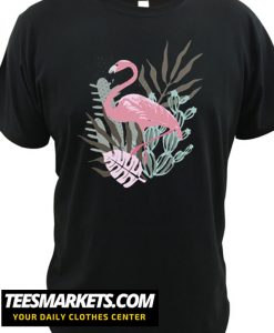 Pink Flamingo Leaves New T shirt