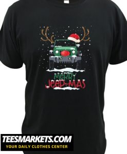 Merry Jeep-mas Funny Reindeer Jeep Driving Christmas T Shirt