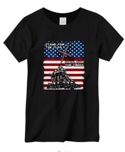 Stand For The Flag Kneel For The Cross New T-shirt