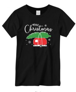 Xmas Merry Christmas Camper Christmas Tree on RV New T-Shirt