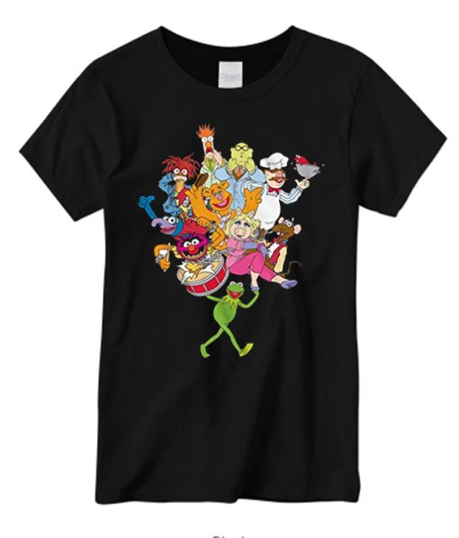 Muppets Kermit Frog Miss Piggy Animal Grover Fozzie Bear Gonzo Beaker New T-shirt