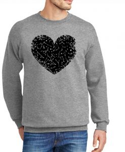 Space Constellation Heart New Sweatshirt