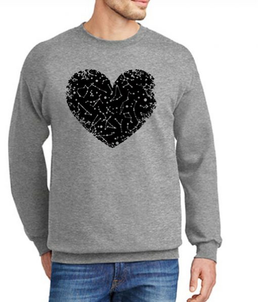 Space Constellation Heart New Sweatshirt