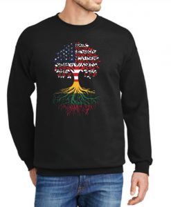Lithuanian Roots American Grown Tree Flag New Sweatshirt
