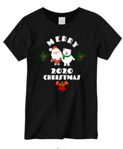 Merry Christmas 2020 Funny Quarantine Gift Face Mask Xmas New T-shirt
