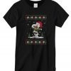 Merry Christmas Snoopy Hug Baby Yoda New graphic T-shirt