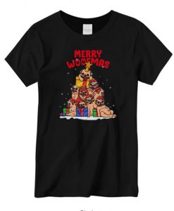 Merry Woofmas Merry Christmas For Pug New graphic T-shirt