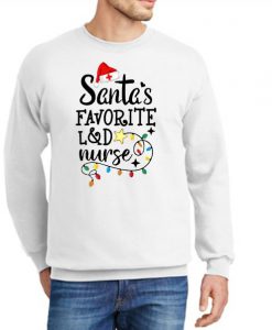 Santa's Favorite L&D Nurse New graphic Sweatshirt