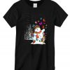 Snowman With Butterfly Beautiful New graphic T-shirt
