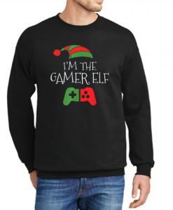 I'm The Gamer Elf Matching Family Funny Christmas New graphic Sweatshirt